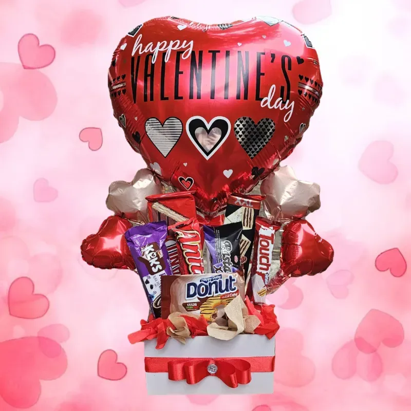 Cajita de San Valentin con variadas confituras ❤️