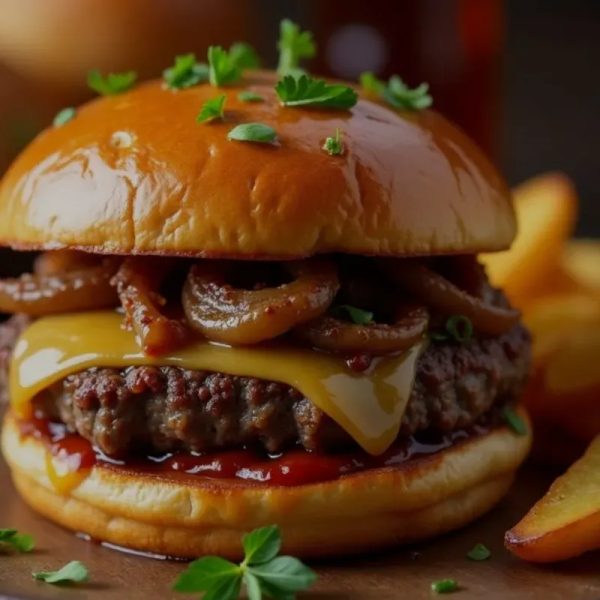 Burguer de Jamón, Queso y Carné
