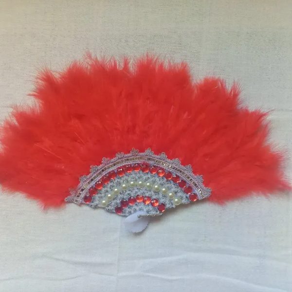 Abanico de plumas para chango