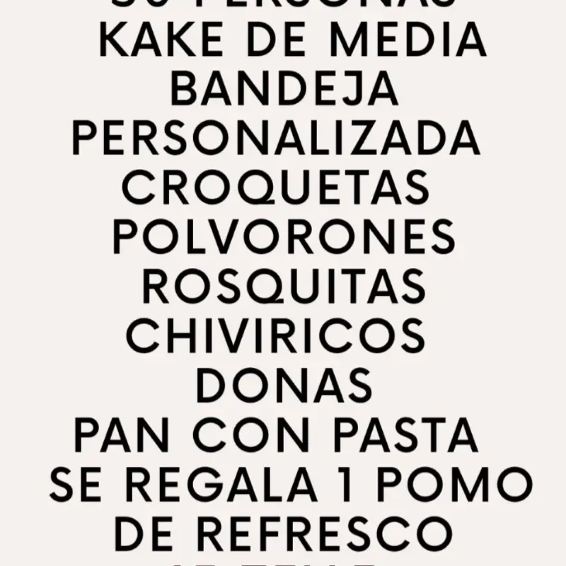 Combos de cumpleaños 2