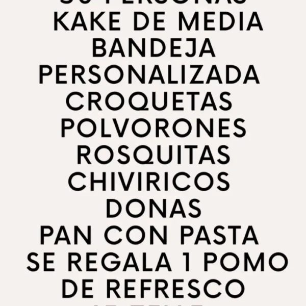 Combos de cumpleaños 2