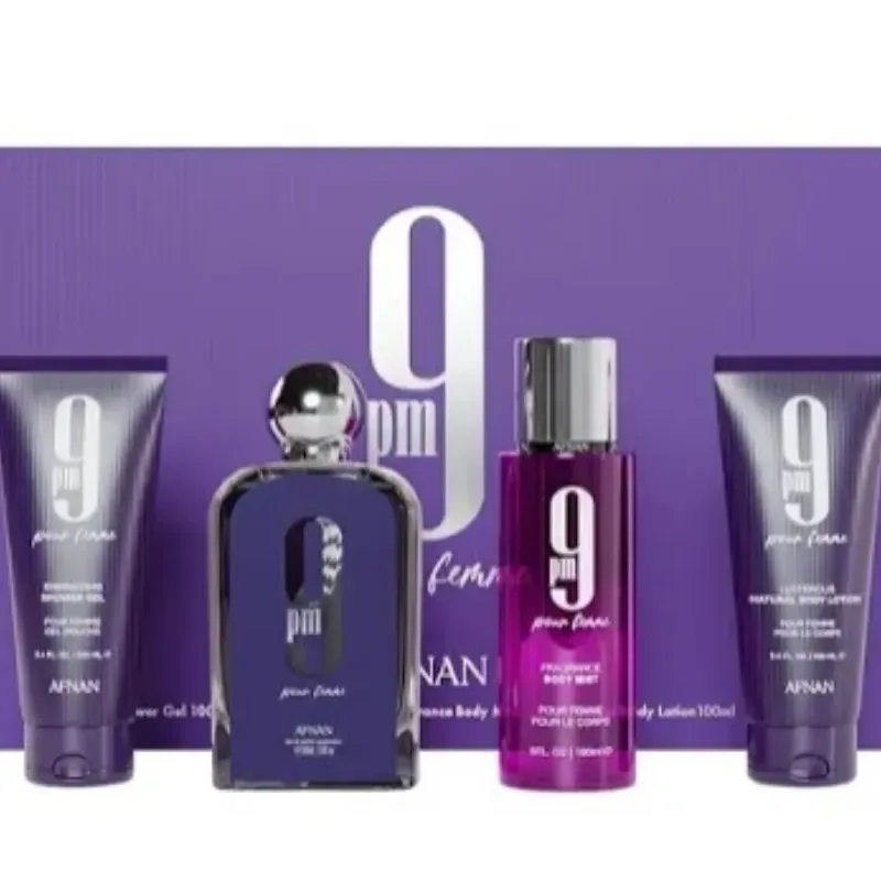 9PM Pour Femme Eau de Parfum Gift Set 100ml 3.4 fl. oz para mujer de Afnan