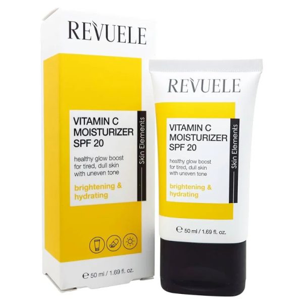 3500$ pesos Crema hidratante facial iluminadora con protección solar (REVUELE)