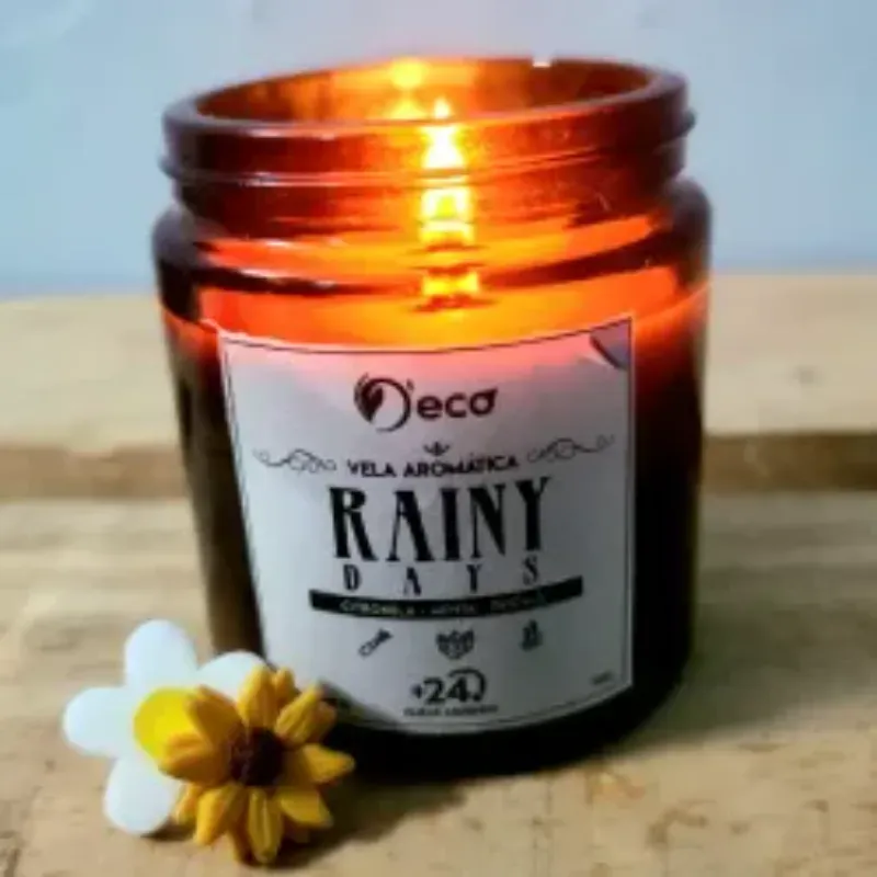 Vela aromática: Rainy days