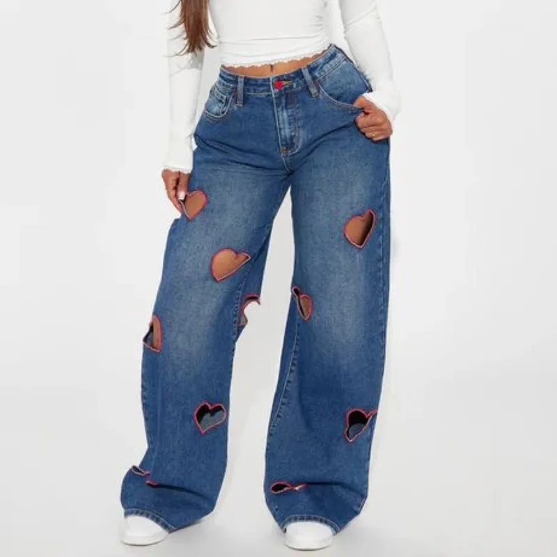 Jean de mujer con corazones