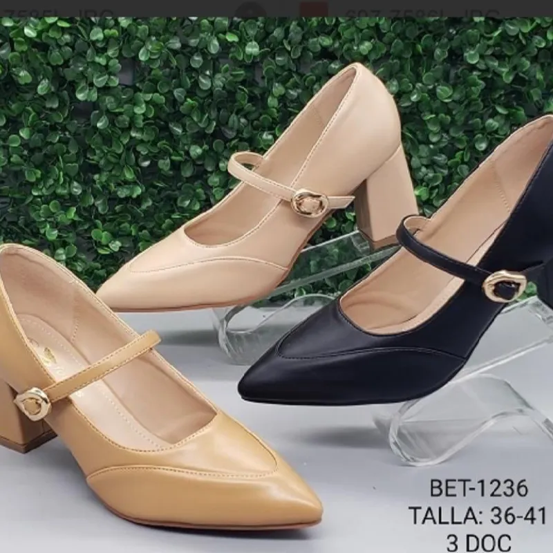 Zaptos de tacón y puntera fina