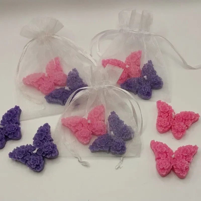 2 Velas Aromaticas forma de mariposa