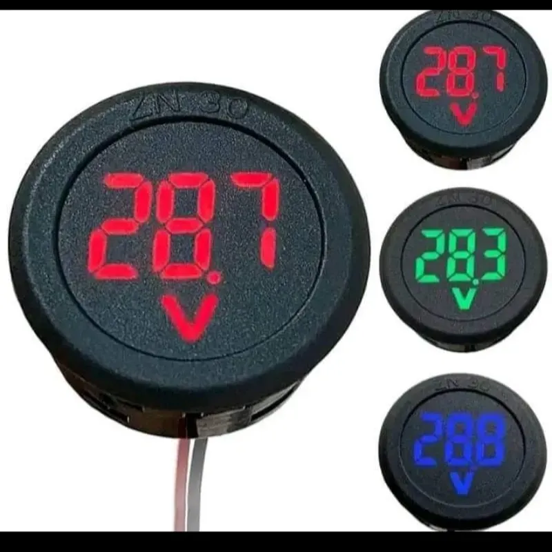 Voltímetros redondo