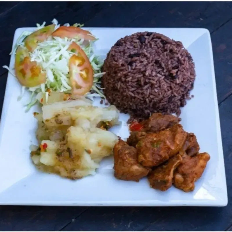 Fricasé de cerdo al carbón