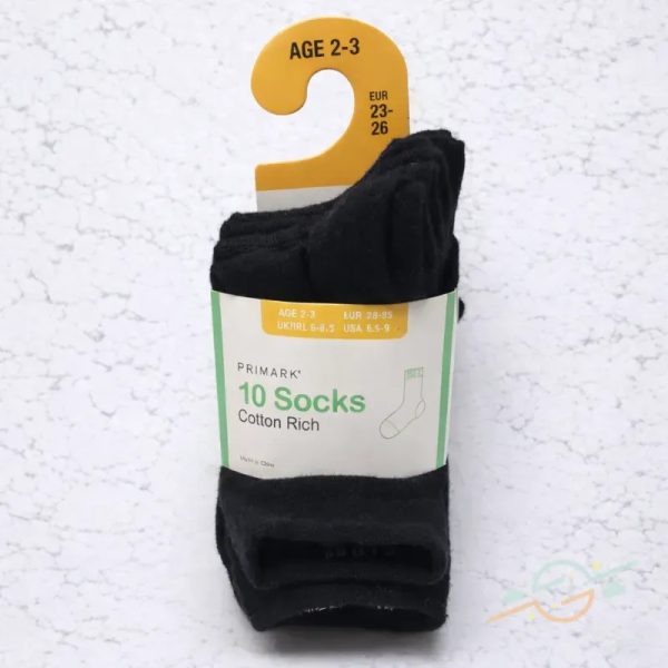 Pack 10 medias negras PRIMARK
