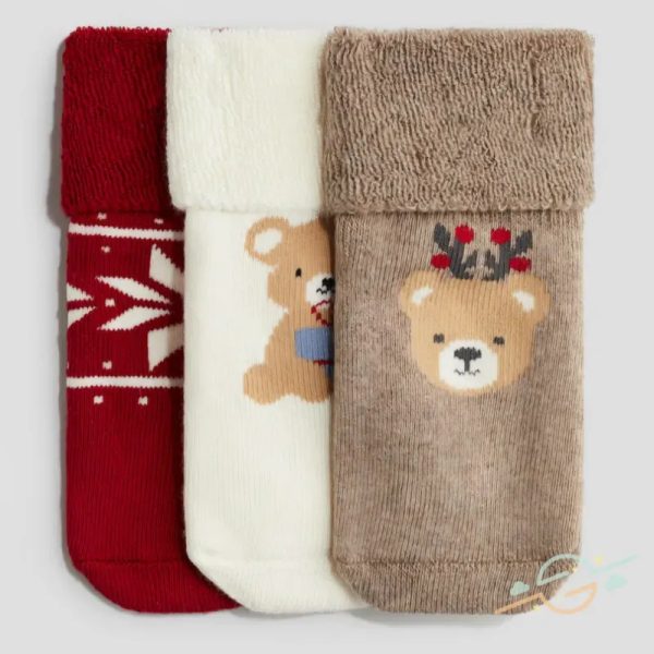 Pack 3 medias navidad antideslizante H&M #0001