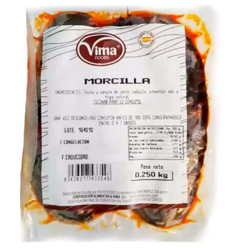 MORCILLA 250 GR C/16 UNID 1000868 PRECIO 3.94