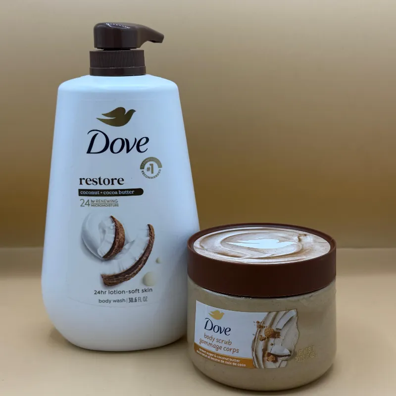 Set de exfoliante y gel de ducha Dove 