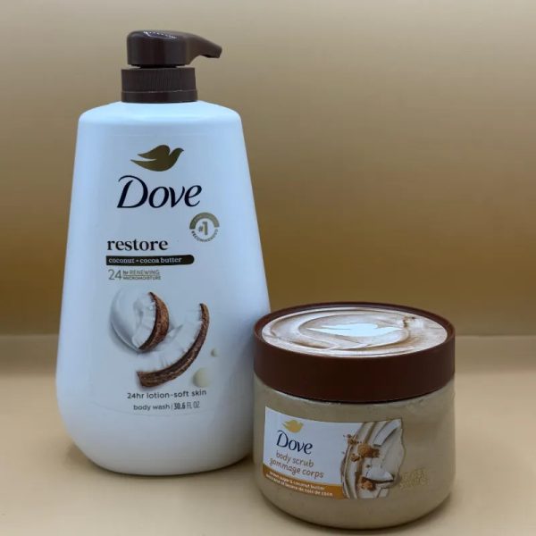 Set de exfoliante y gel de ducha Dove 