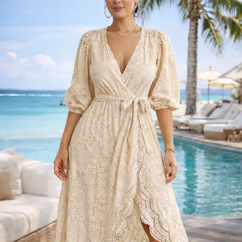 Vestido KiMONO maxy/ Beige