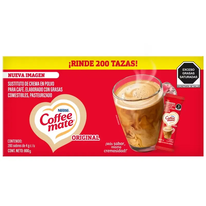 Caja de coffee mate sustituto de crema