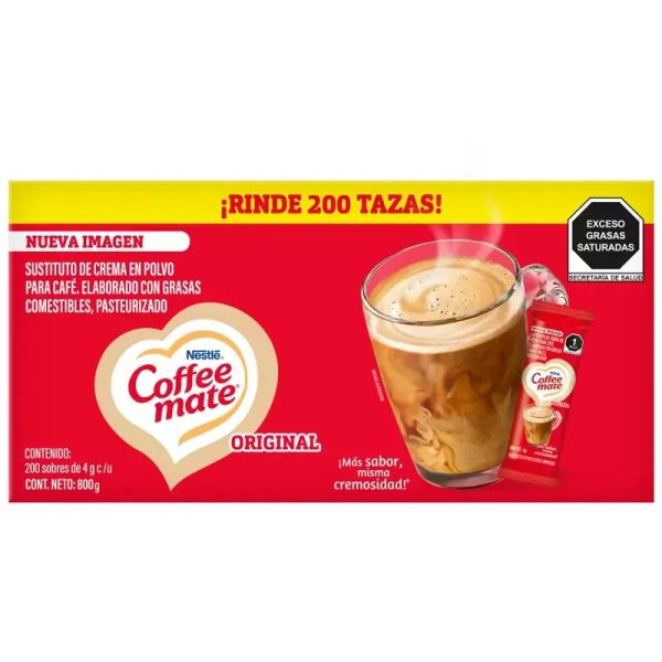 Caja de coffee mate sustituto de crema