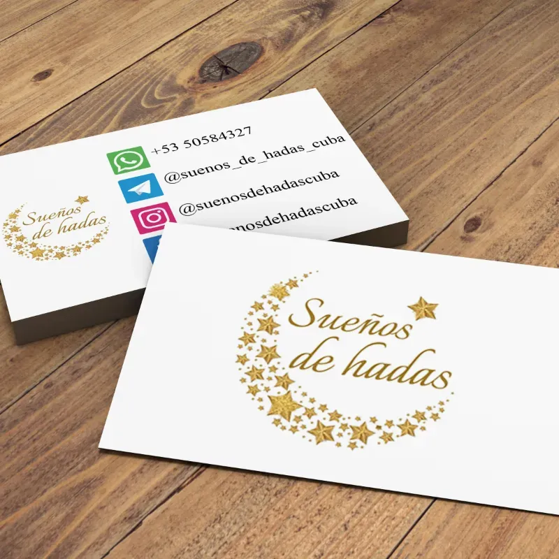 Tarjeta de presentación doble cara (10u)