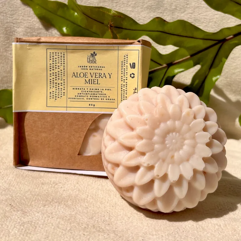 Jabón de Aloe Vera y Miel 