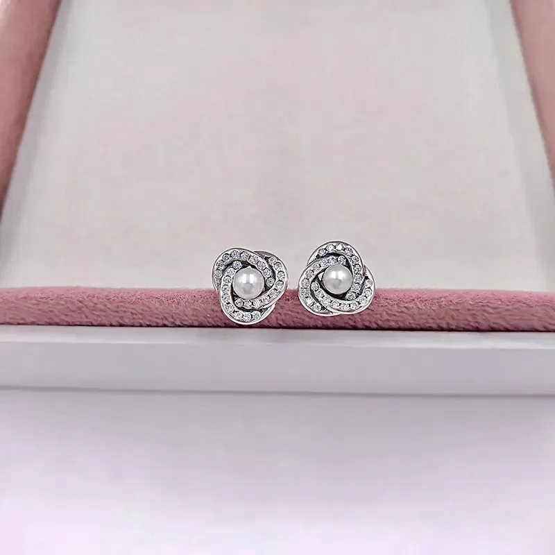 Aretes Pandora nudito perla