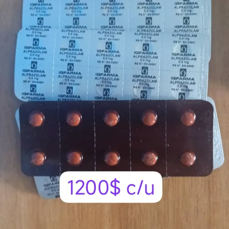 Alprazolam de 0.5 mg de 10 Tabletas