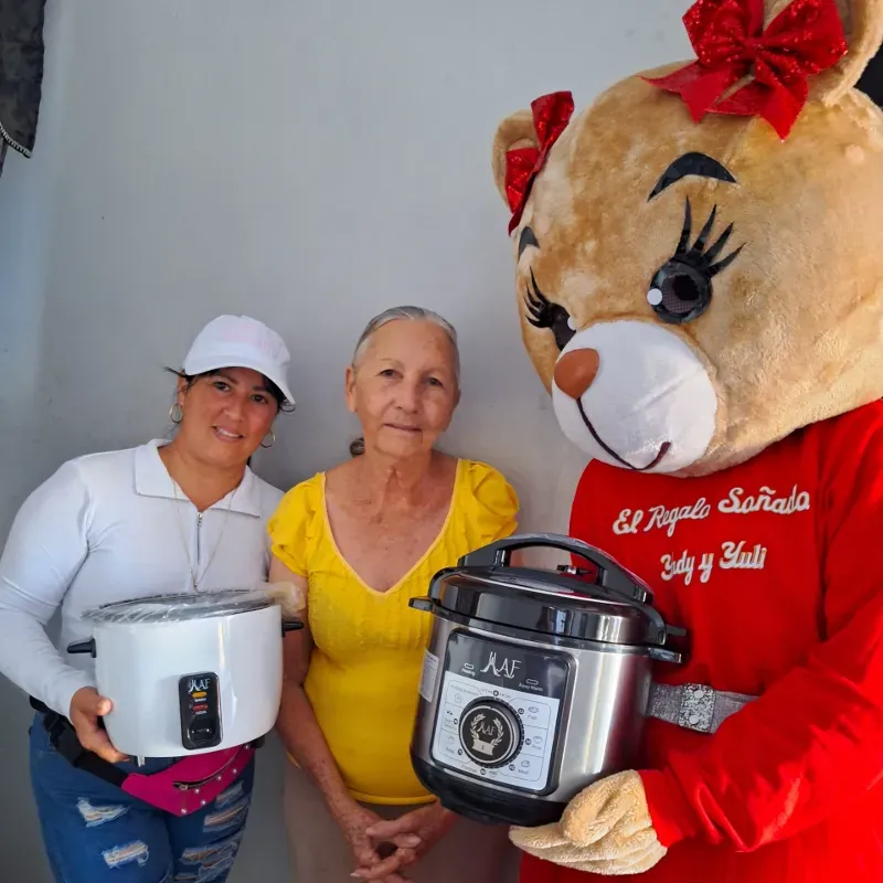 Entrega de equipo electrodomésticos 