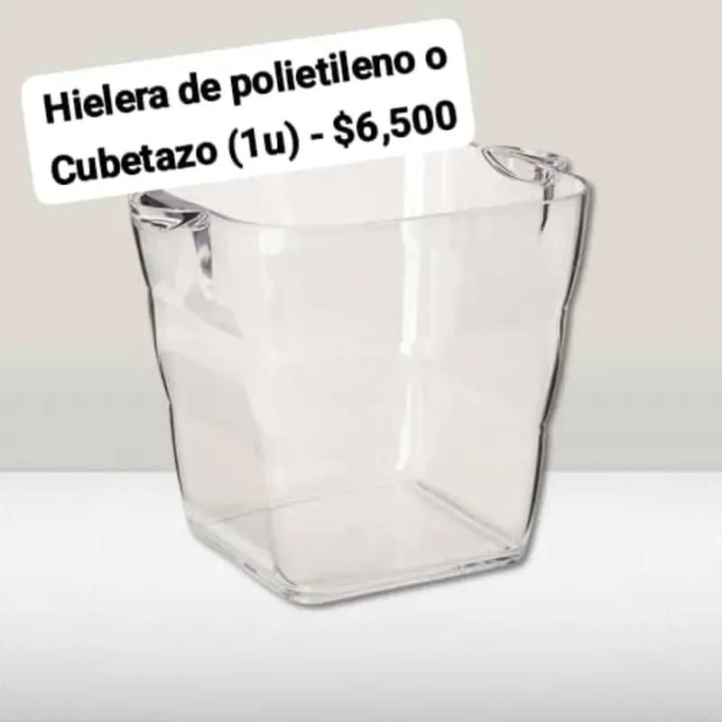 Hielera de Polietileno transparente
