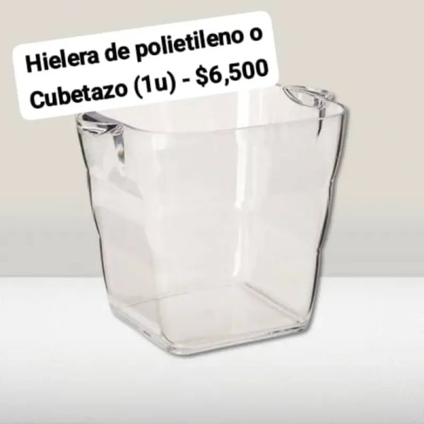 Hielera de Polietileno transparente