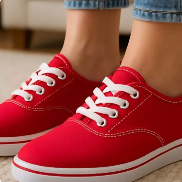 Tenis bajos Rojos