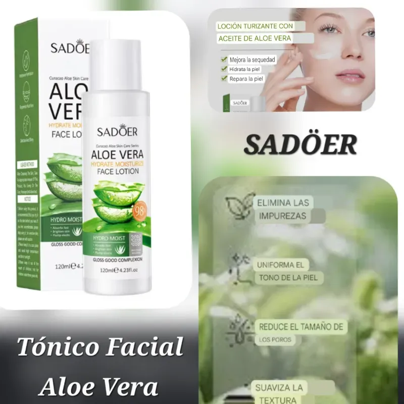 Tónico Facial de Aloe Vera
