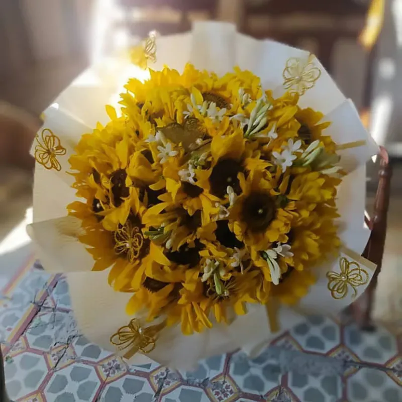 Bouquet de flores amarillas