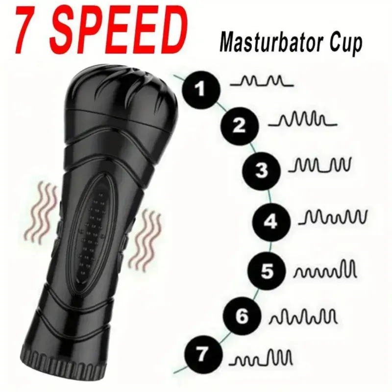 Masturbador masculino realista con textura 3D vaginal