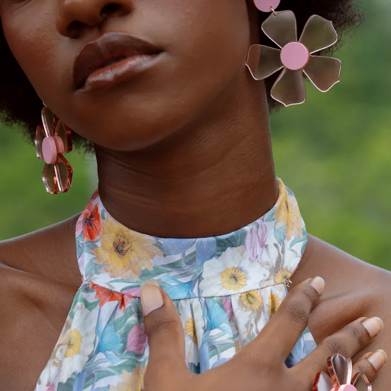 PENDIENTES FLOR DE LA HABANA