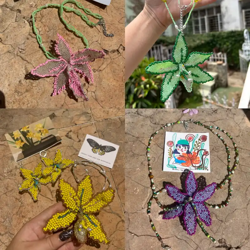 Collares de orquídeas