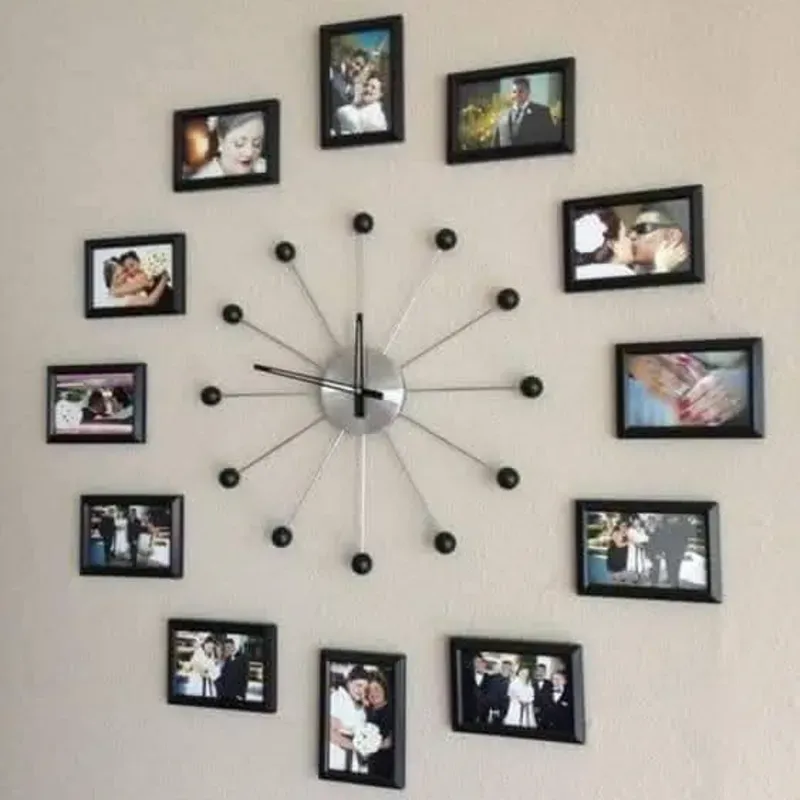 Reloj de pared 3d conjunto de cuadros