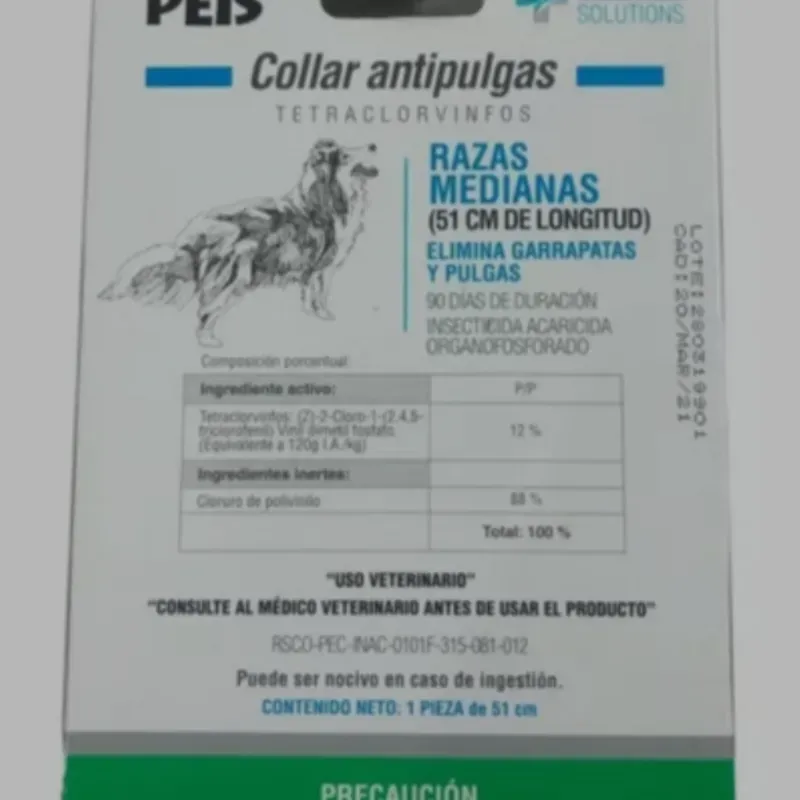 Collar Antipulgas para perros de raza mediana