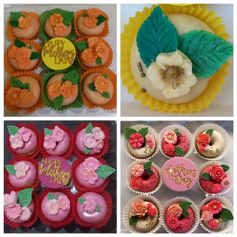 Set floral de minidonas