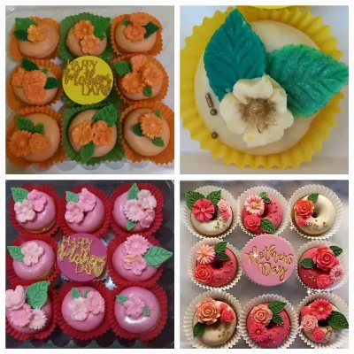 Set floral de minidonas