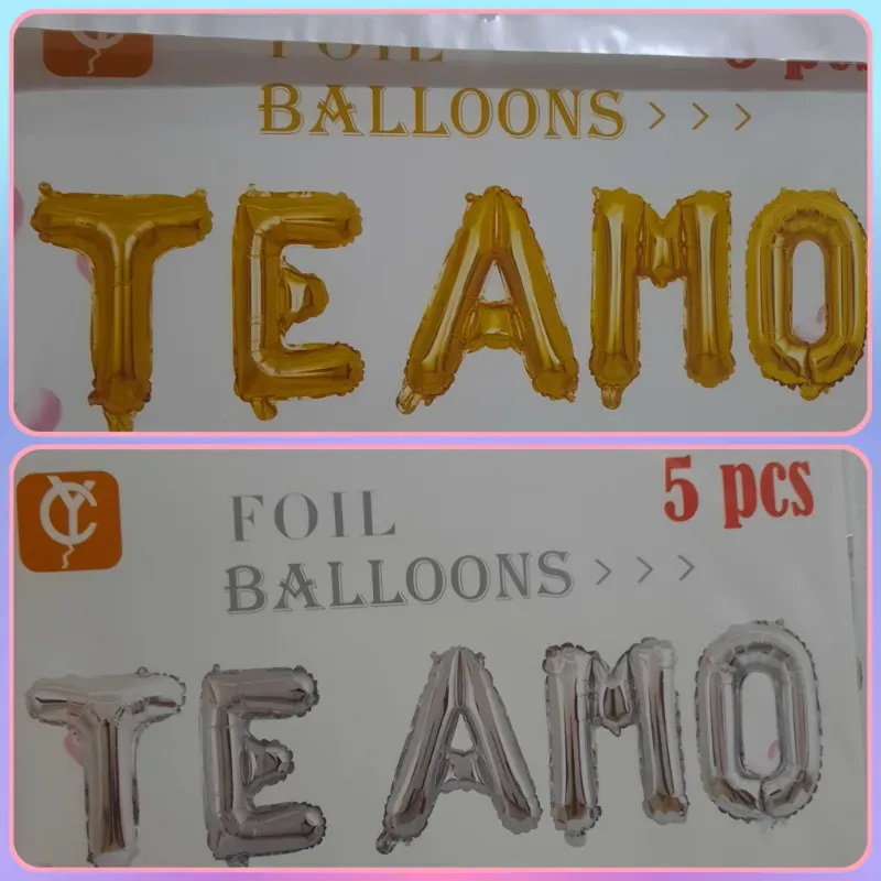 Cartel inflable TE AMO