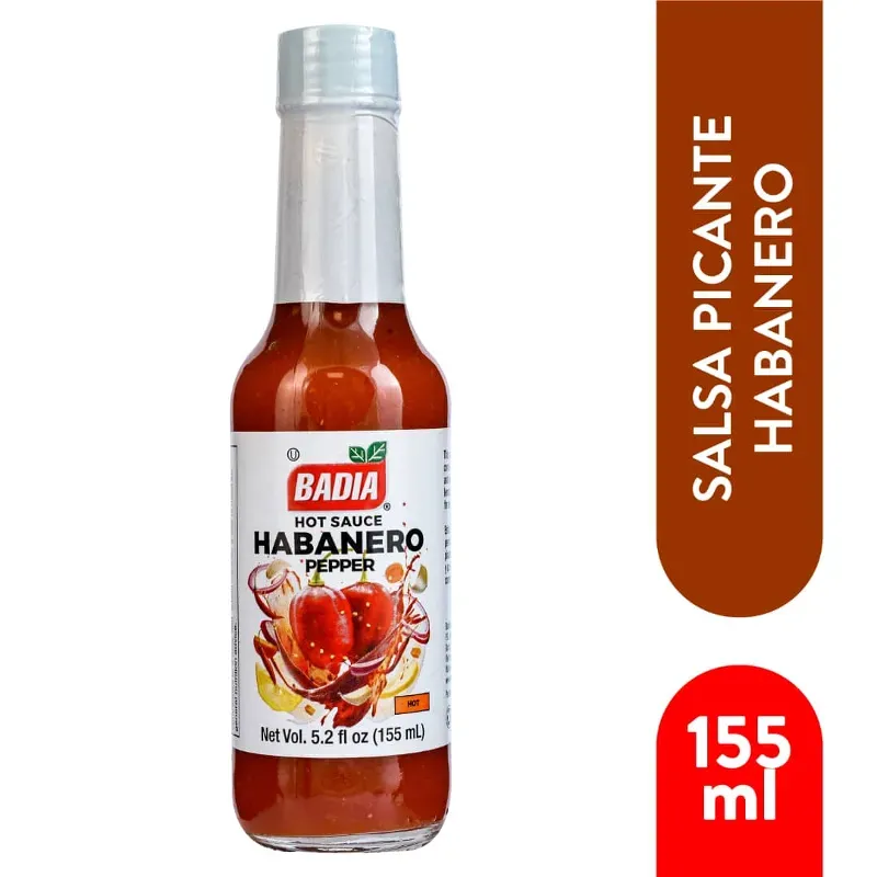 Salsa picante Chili habanero 155ml Badia