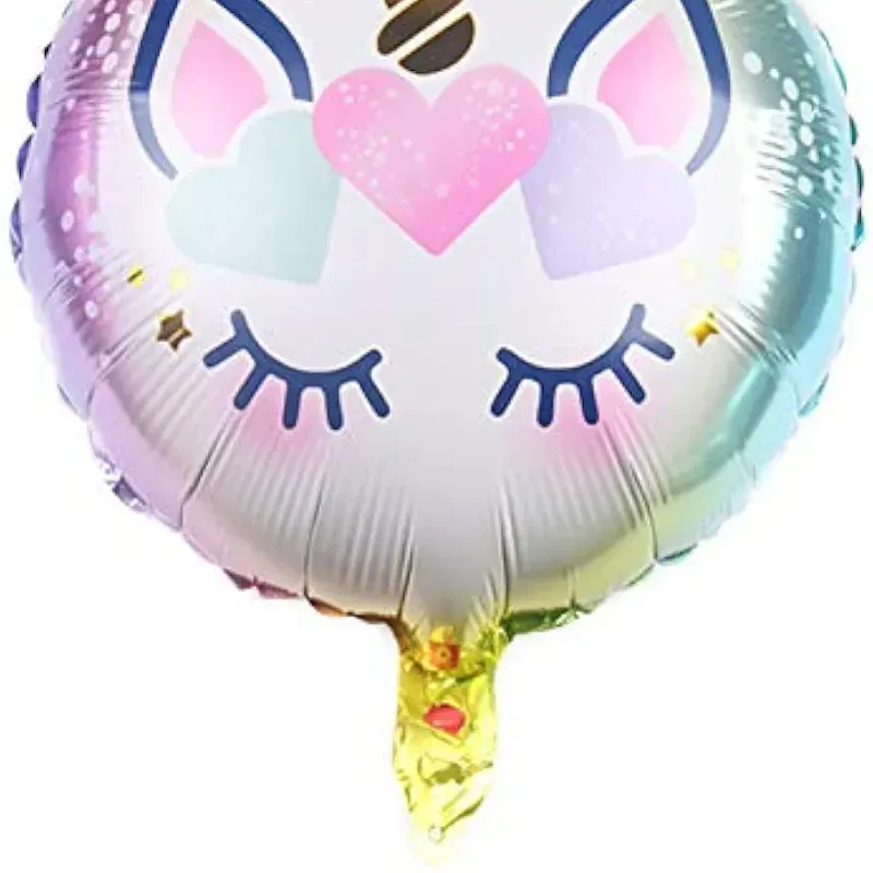 Globo redondo de unicornio de 18" 01