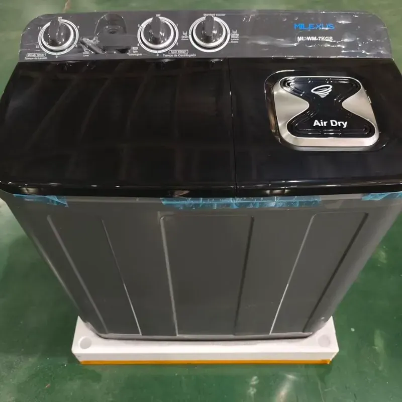 LAVADORA SEMIAUTOMATICA MILEXUS 7KG (NEGRA) 175 USD