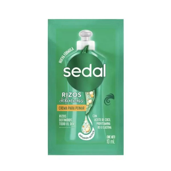 Crema Para Peinar Sedal Rizos Definidos Sobre De 10ml