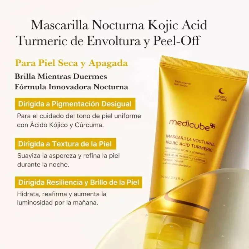  Mascarilla Nocturna Medicube Kojic Acid Turmeric