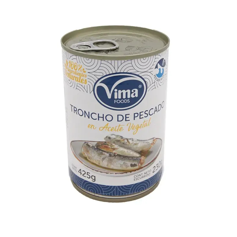 TRONCHO PESCADO ACEITE VEGETAL 425 G C/24 UDS 1002920 PRECIO 2.14