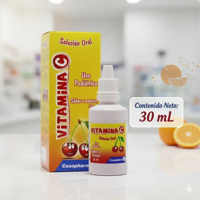 VITAMINA C EN SUSPENSION  (sabor a cereza)30ml  ( VENCE 7-26)