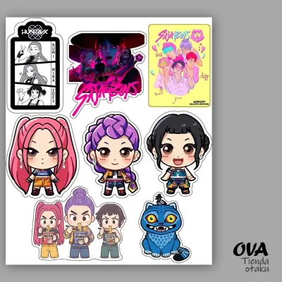  Pack de stickers KPoP Demon Hunters