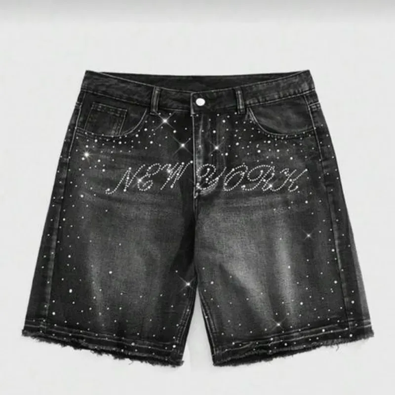 Shorts mezclilla de brillo