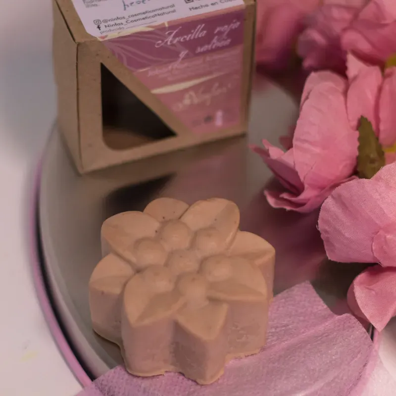 Jabón de Arcilla Roja y Salvia