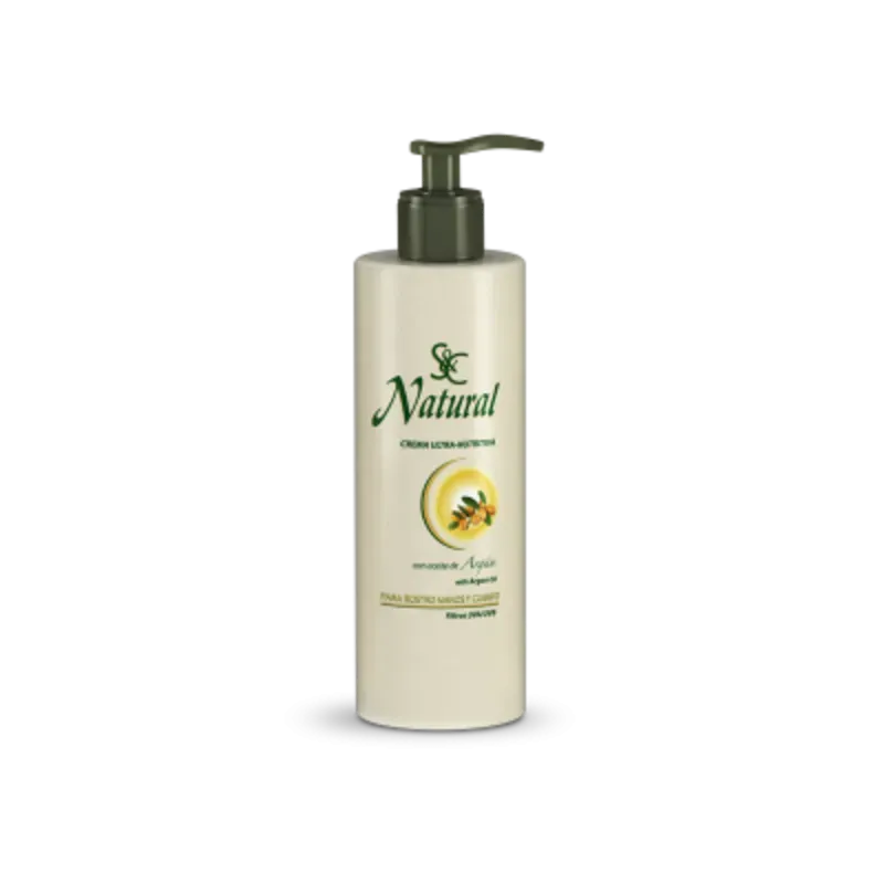 S&C NATURAL CREMA ULTRA-NUTRITIVA CON ACEITE DE ARGÁN 400 ML